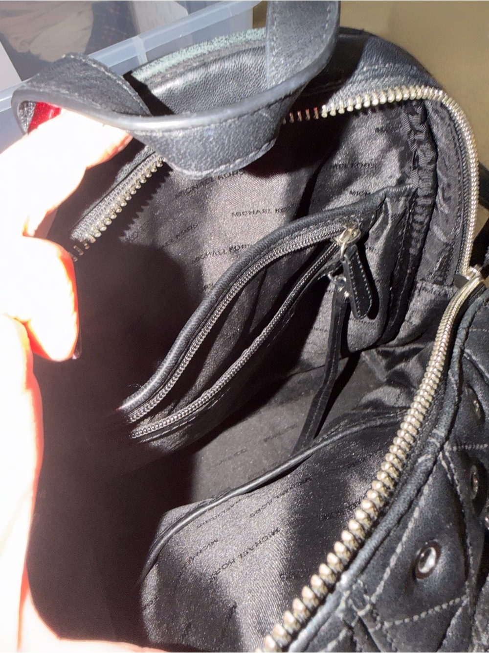 Michael Kors Studded Black Mini Backpack - Picture 7 of 10